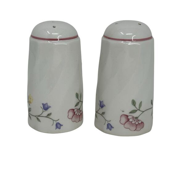 Johnson Brothers Summer Chinz Salt & Pepper Shakers - MISSING ONE PLUG - Picture 2 of 6